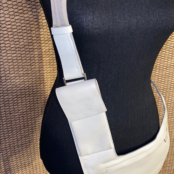 PRADA OFF WHITE LEATHER CROSS BODY POUCH - Picture 2 of 16